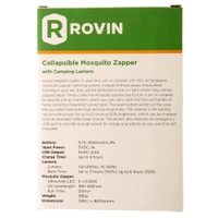 Rovin Collapsible Mosquito Zapper with Camping Lantern Thumbnail Rovin Collapsible Mosquito Zapper with Camping Lantern