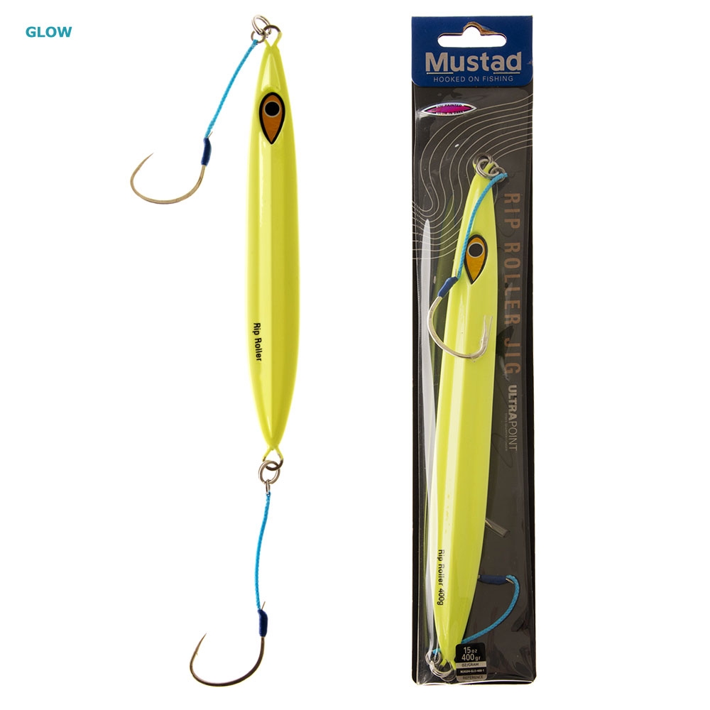 Mustad Rip Roller Slow Fall Jig 400g Glow