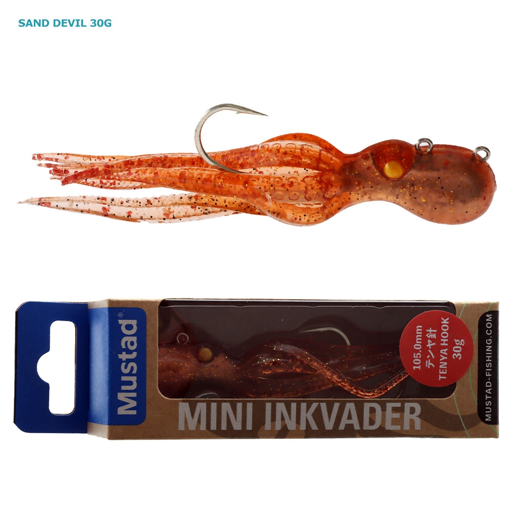 Mustad Mini InkVader Octopus Soft Bait Jig 30g Sand Devil