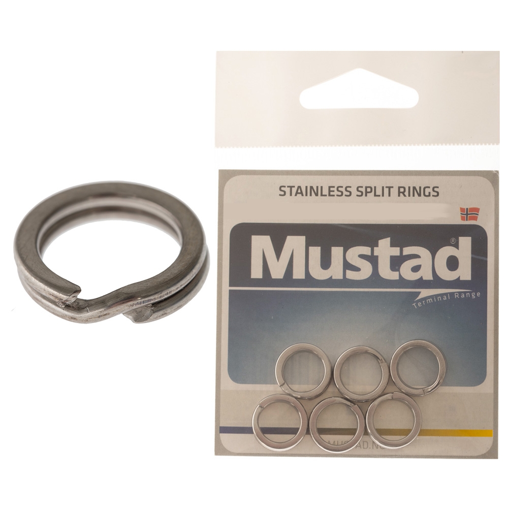 Mustad Stainless Steel Split Rings 7.2mm Qty 10