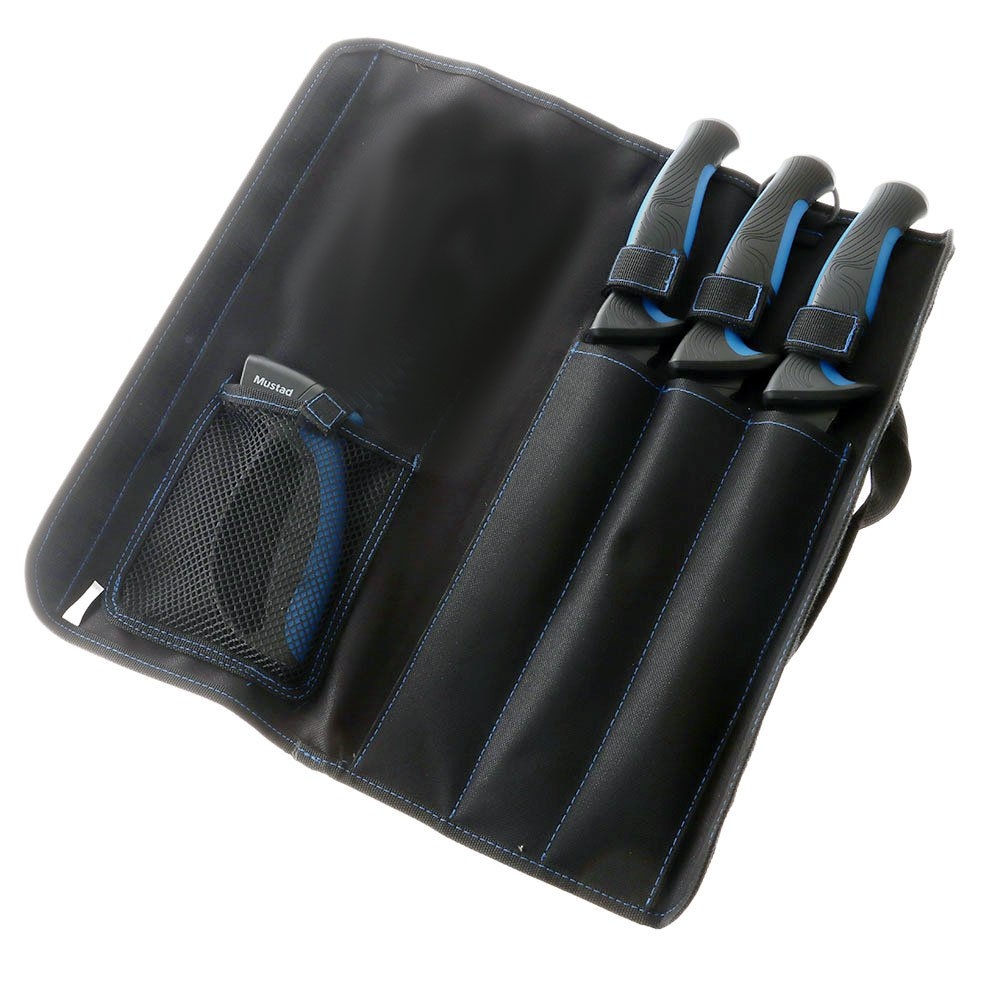 Mustad 3-Piece Knife Kit and Sharpener