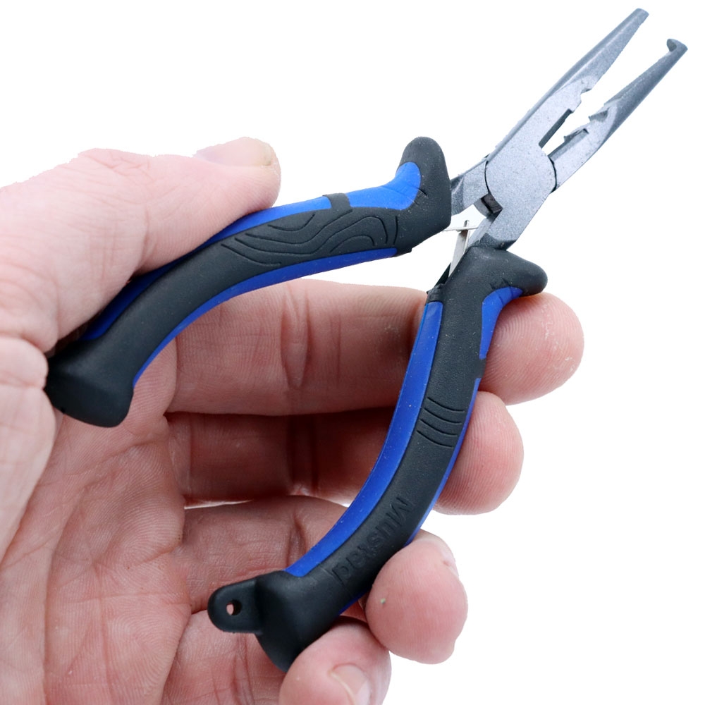 Mustad Mini Split Ring Pliers Blue 5in