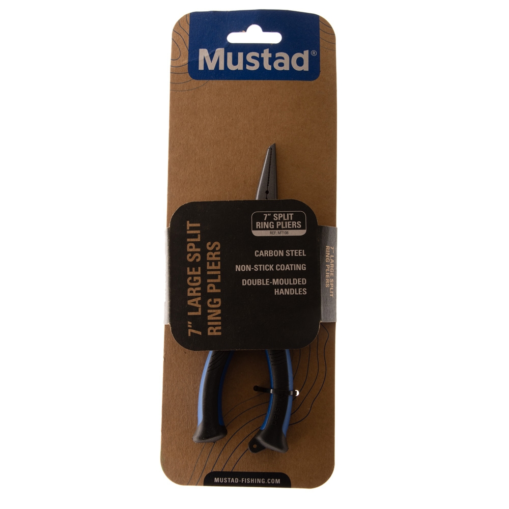 Mustad Large Split Ring Pliers Blue 7in