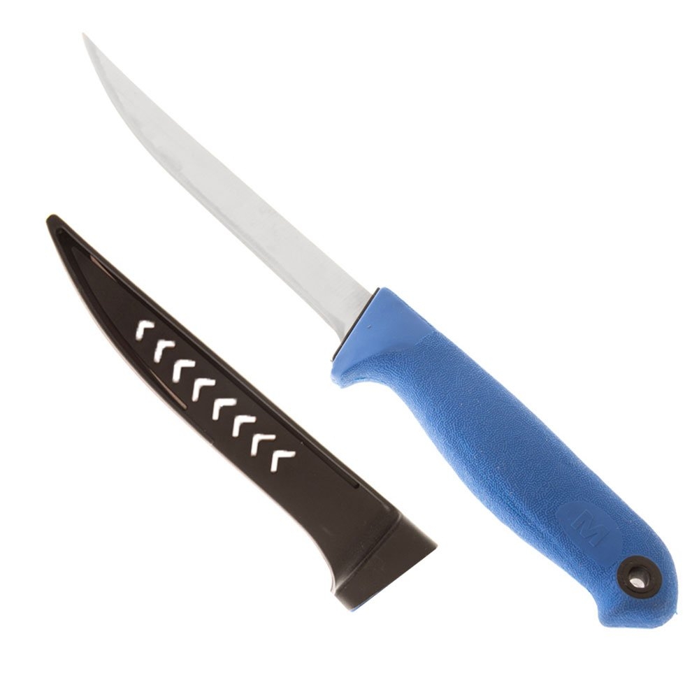 Mustad Stainless Fillet Knife with Sheath 15cm