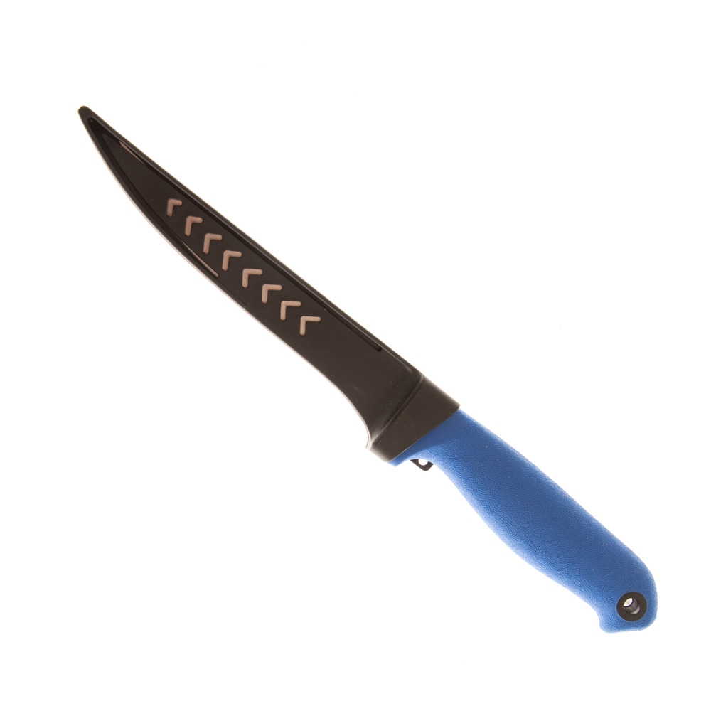 Mustad Stainless Fillet Knife with Sheath 15cm