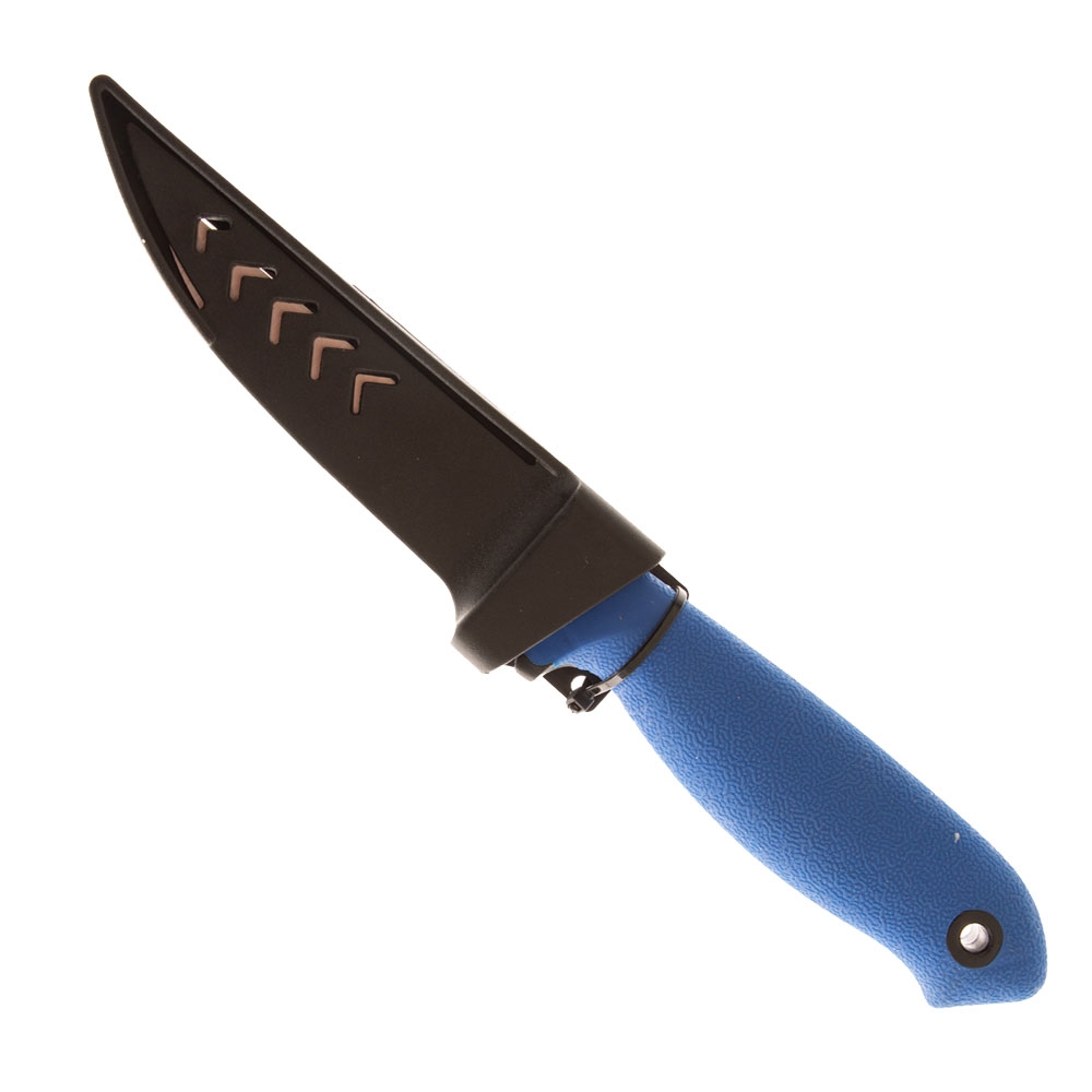 Mustad Stainless Bait Knife with Sheath 10cm