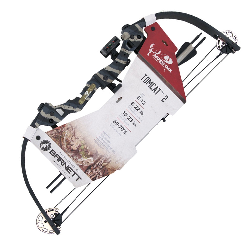 Barnett Tomcat 2 Youth Compound Bow Archery Set Mossy Oak