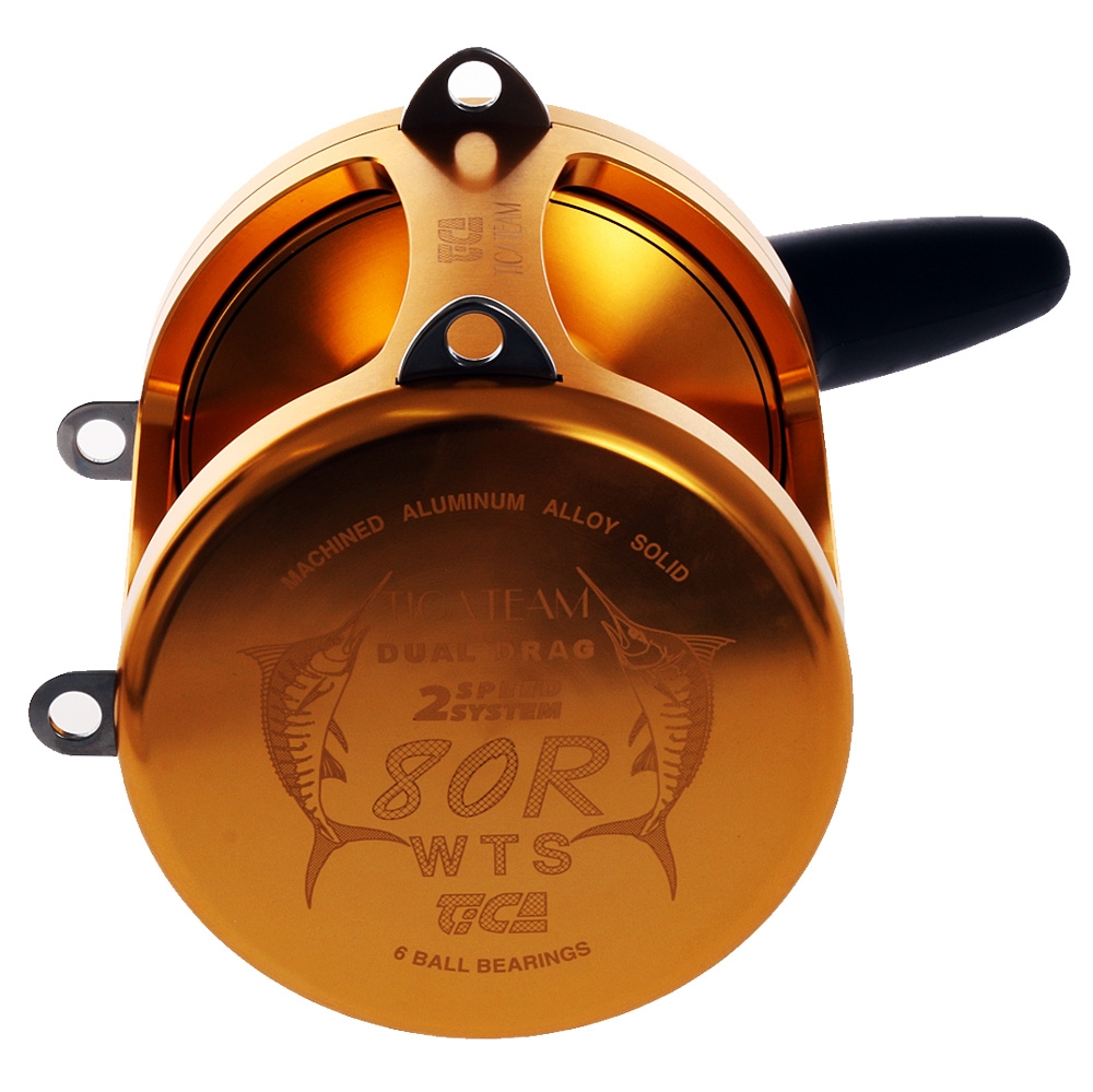 TiCA Team Gold 80WTS 2-Speed Kazumi Stand-Up Roller Tip Big Game Combo 5ft 6in 24-37kg 1pc