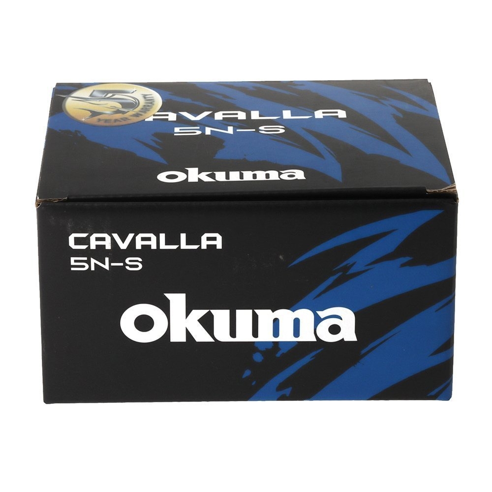 Okuma Cavalla 5N-S Single Speed Overhead Lever Drag Combo 6ft 3in 50-200g 2pc