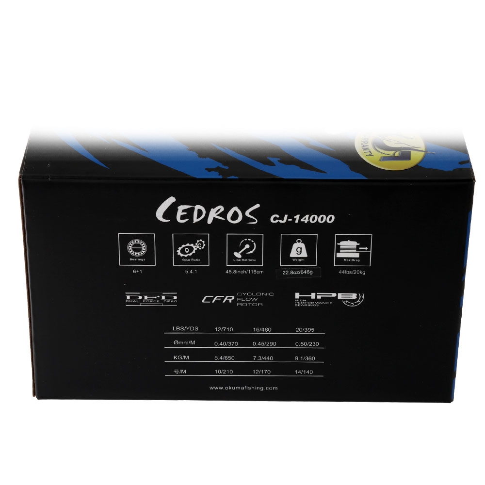 Okuma Cedros 14000 Spinning Reel