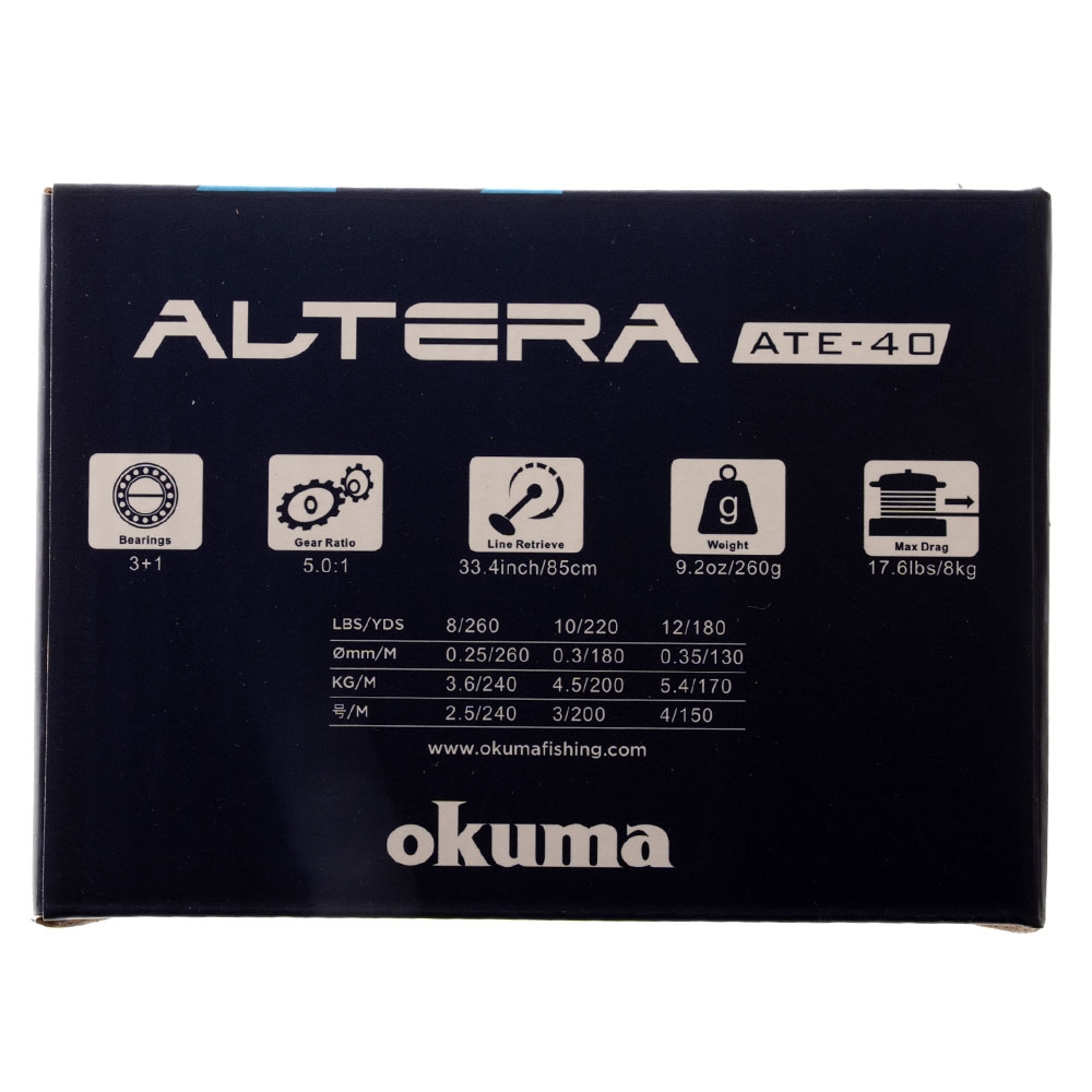 Okuma Altera 40 Spinning Reel with 20lb Braid