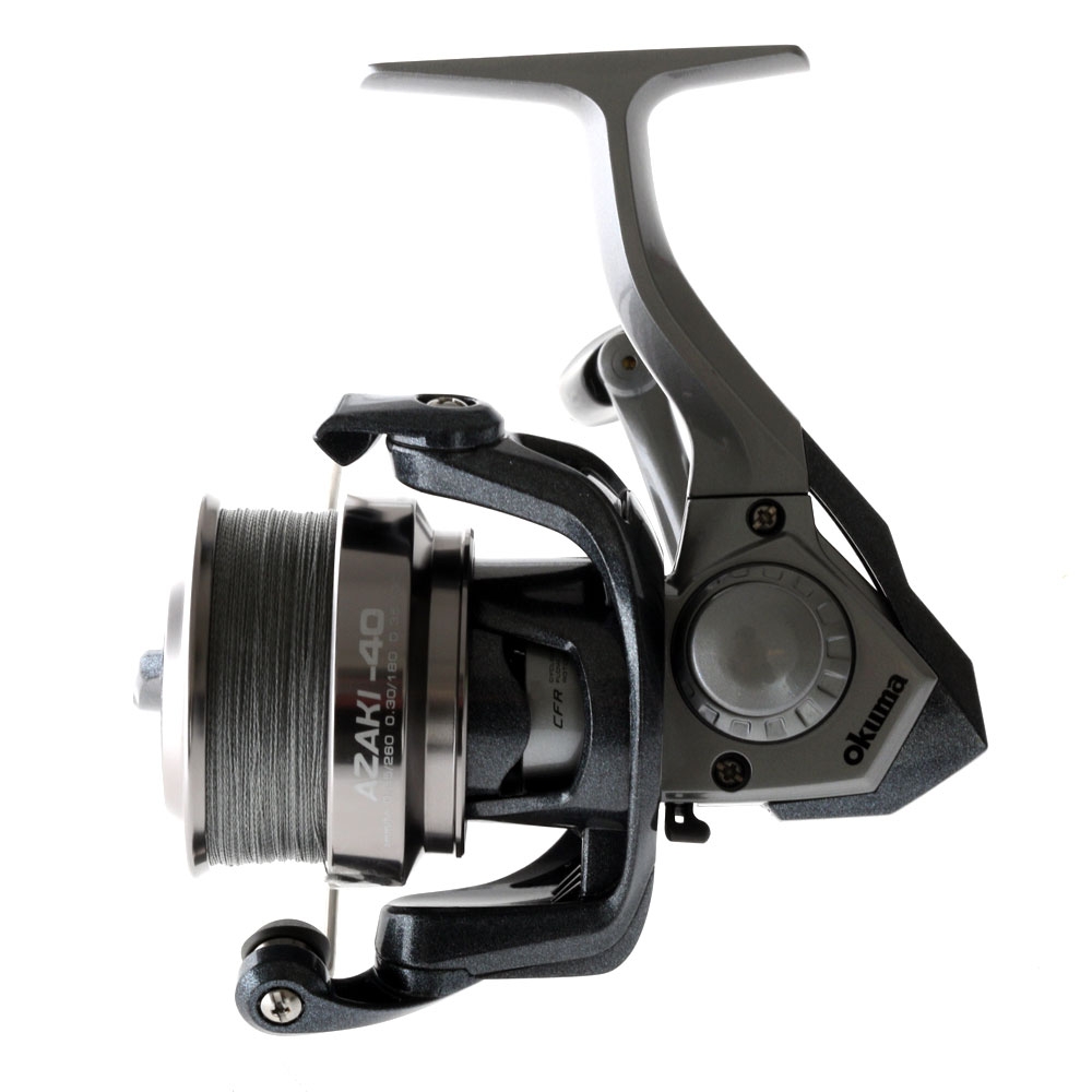 Okuma Azaki 40B Spinning Softbait Reel with Braid