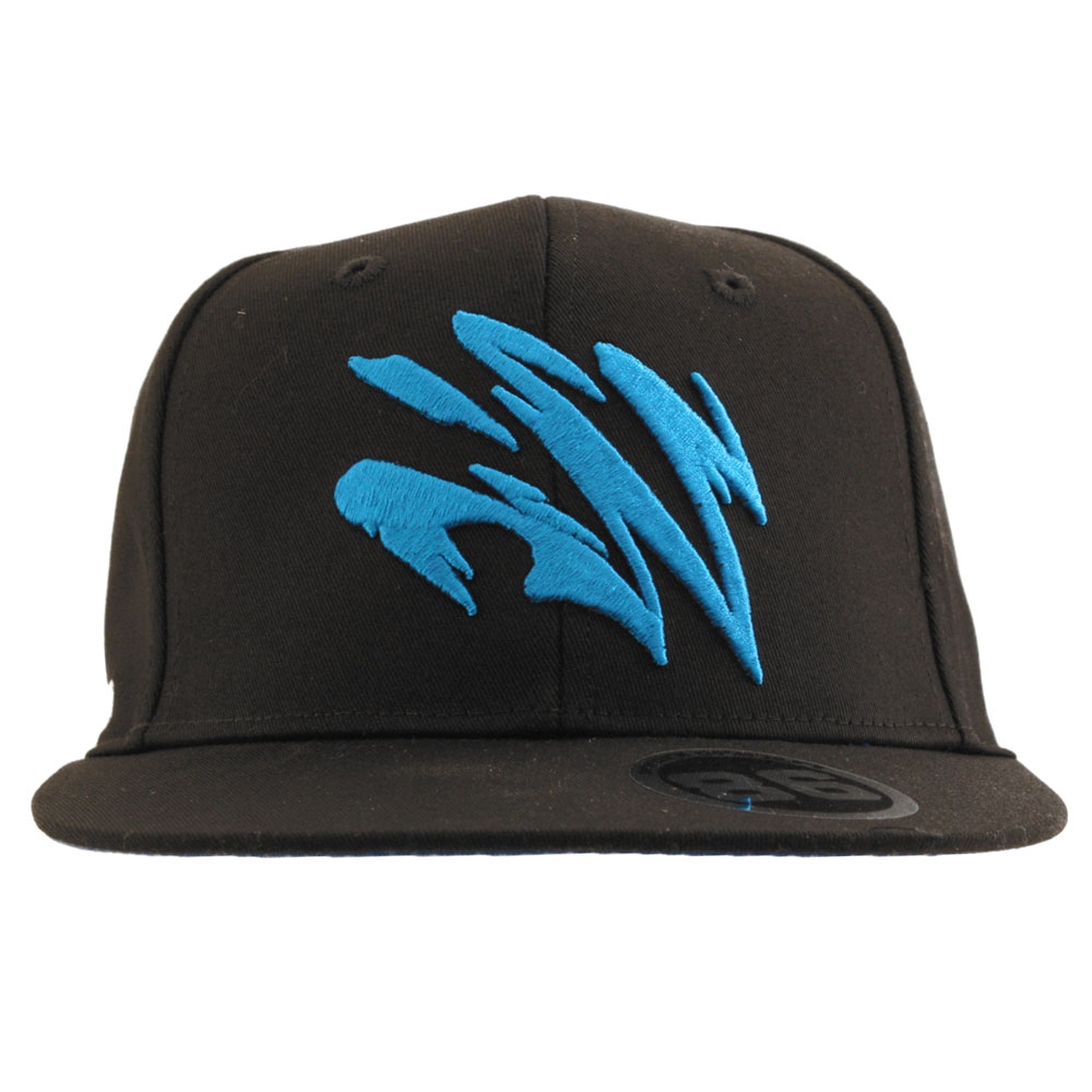 Okuma Motif Flat Peak Cap Black