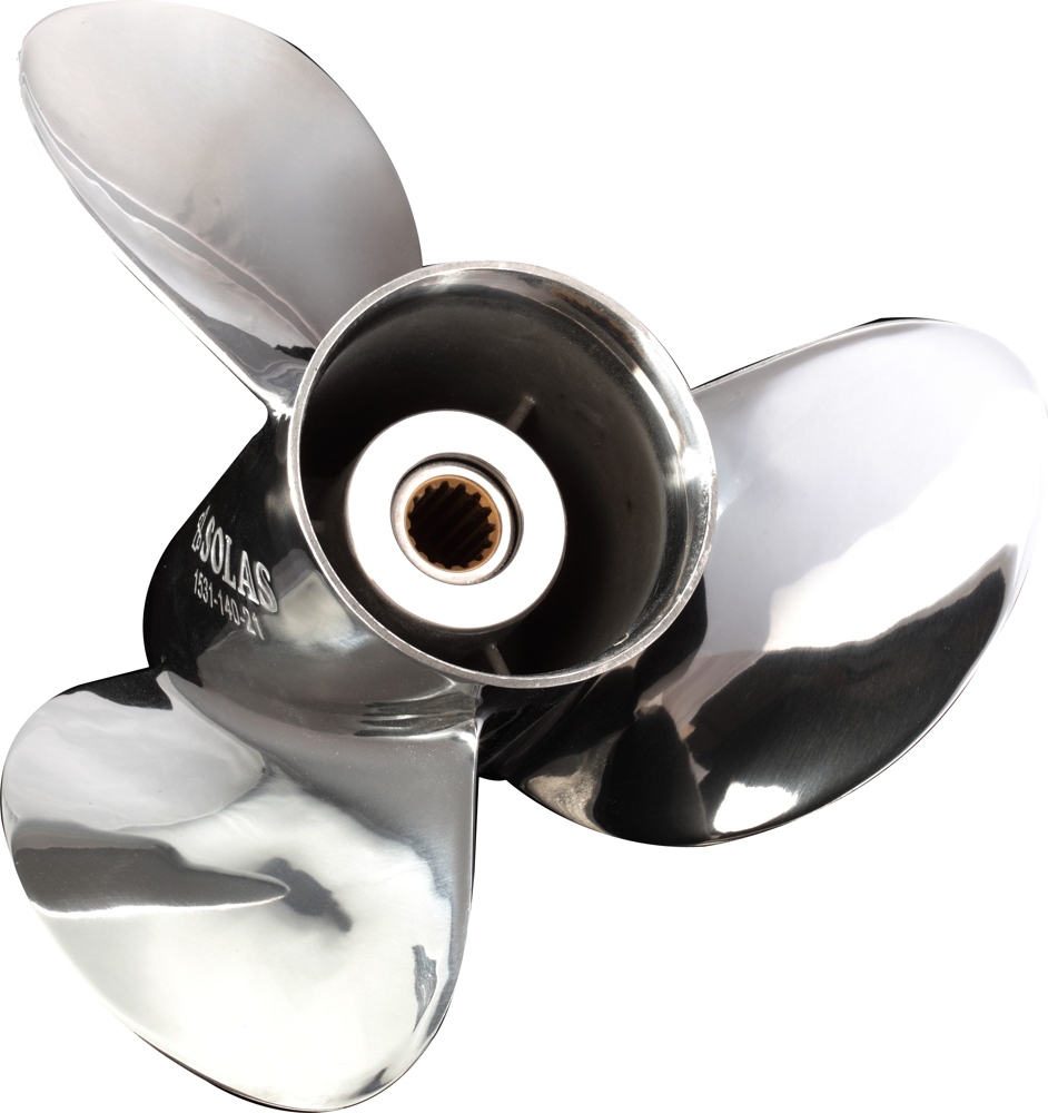 SOLAS 1531-140-21 New Saturn Mercury/MercruiserStainless Steel V6/Io 21 Honda 135-225 HP Propeller