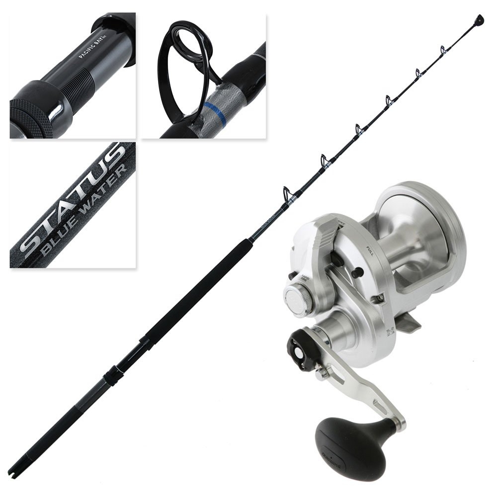 Shimano SpeedMaster LD 25 Status Blue Water 2-Speed Roller Tip Game Combo 5ft 6in 24kg 1pc