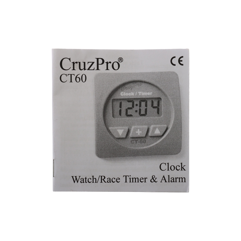 CruzPro CT-60 Digital Clock and Timer - Round Bezel