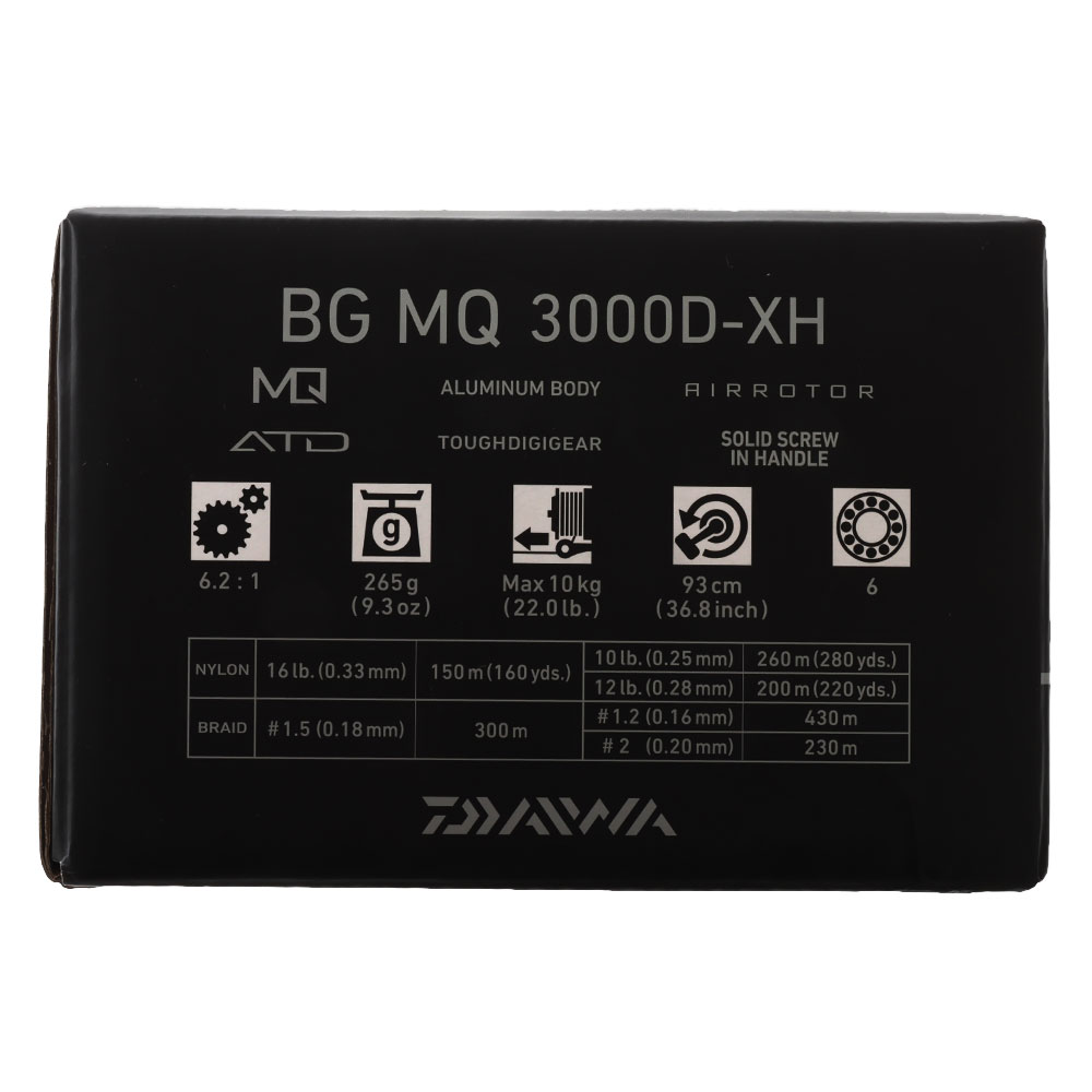 Daiwa BG MQ 3000D-XH Light Tackle Spinning Reel