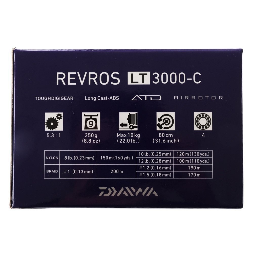 Daiwa Revros LT 3000-C Legalis II 662MHFS-NZ Spinning Combo incl Braid 6ft 6in PE1-2 2pc