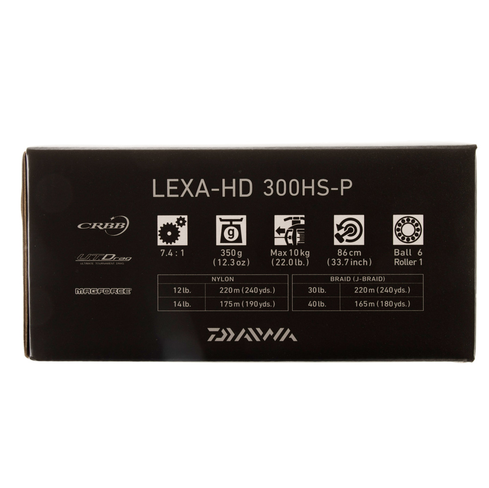 Daiwa Lexa HD 300HS-P Baitcaster Reel with Power Handle