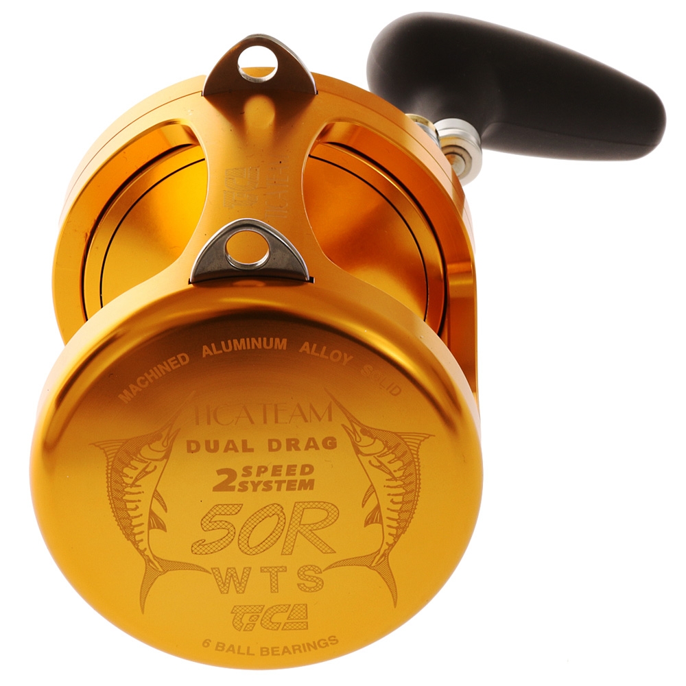 TiCA Team Gold 50WTS 2-Speed Kazumi Stand-Up Roller Tip Big Game Combo 5ft 6in 24-37kg 1pc