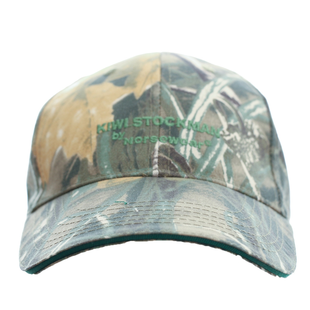 Kiwi Stockman Reed Camouflage Blazed Cap