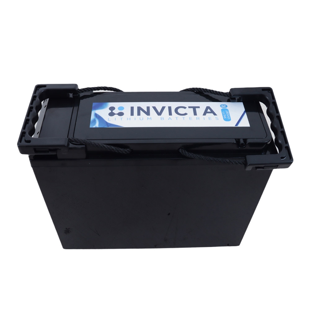 Invicta Slimline LiFePO4 Rechargeable Lithium Battery with Bluetooth 12.8V 50Ah