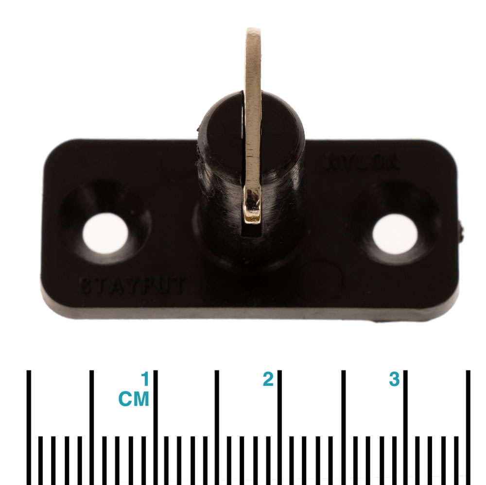 BLA Stayput Fastener Horizontal Mount Double Black Qty 25 