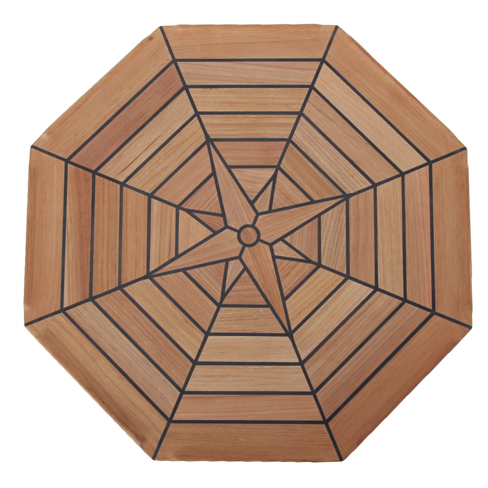 Nautical Octagon Teak Boat Table 55cm