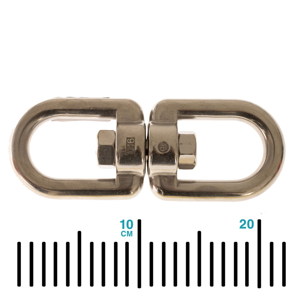 Stainless Steel Eye and Eye Swivel 16mm