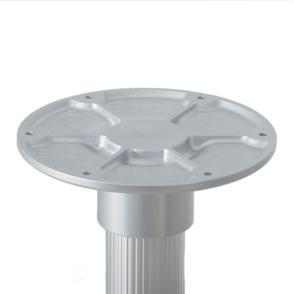Table Pedestal Surface Mount Ribbed