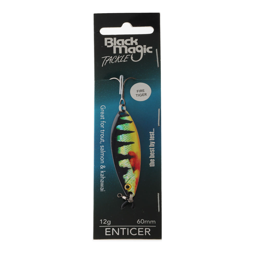 Black Magic Enticer Freshwater Lure Fire Tiger 12g