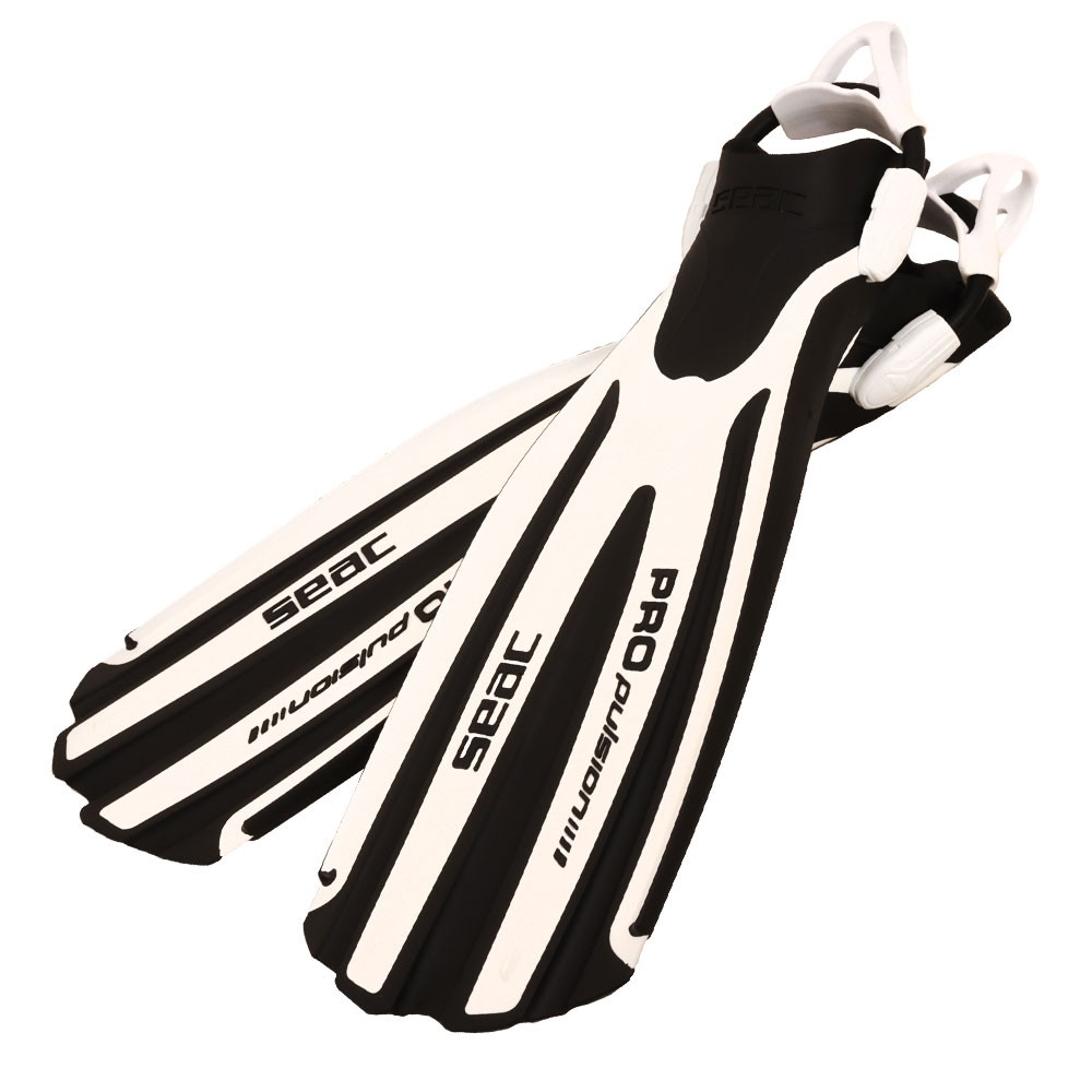 Seac Pro Sport Open Heel Dive Fins White M/L US7.5-9