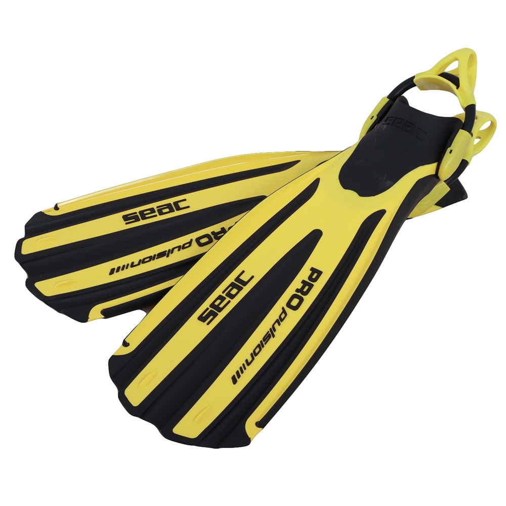Seac Propulsion S Open Heel Dive Fins Yellow L/XL US11-12.5