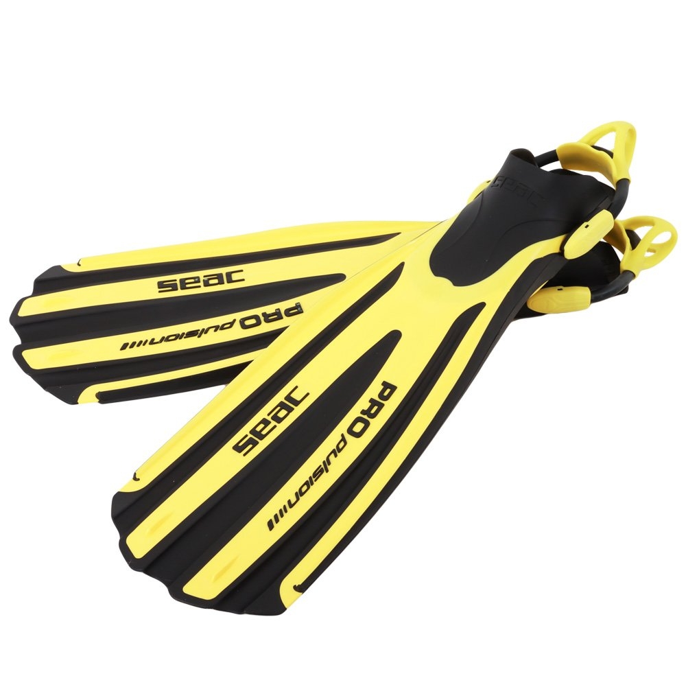 Seac Propulsion S Open Heel Dive Fins Yellow M/L US8.5-10