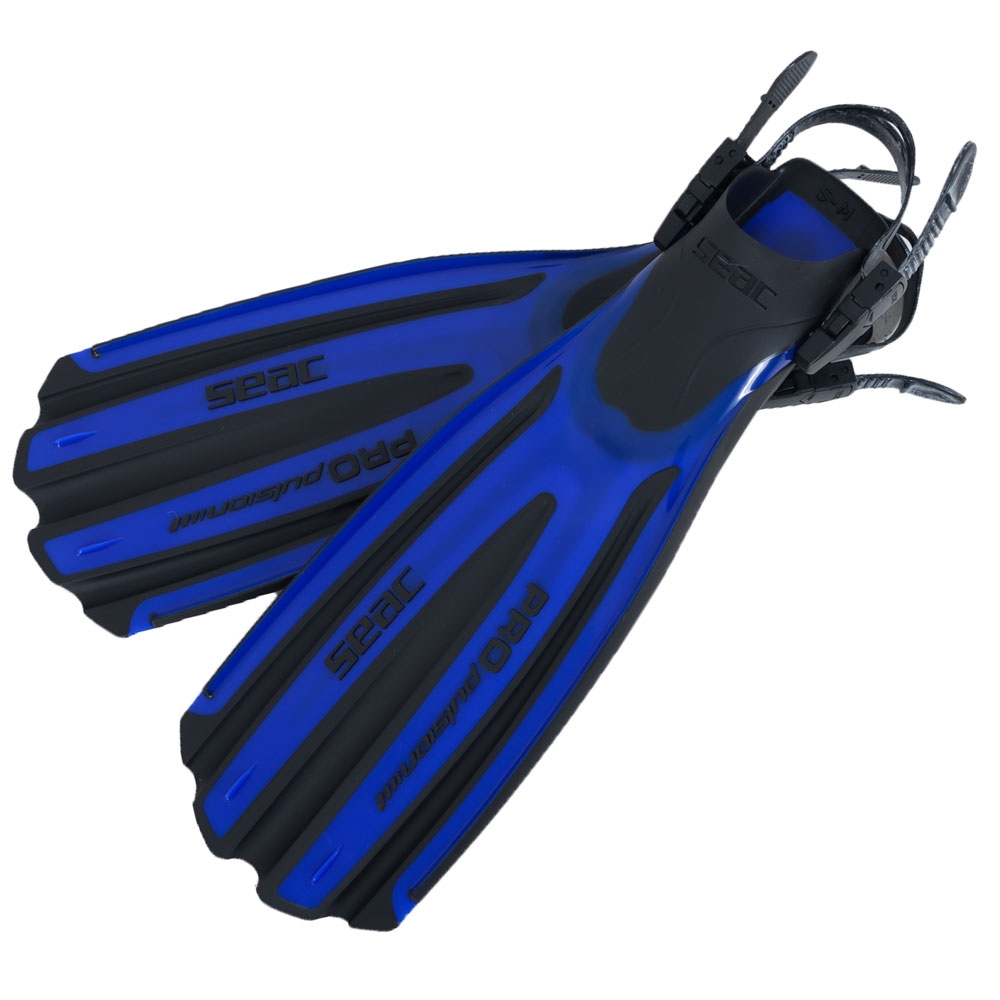 Seac Propulsion Open Heel Dive Fins Blue L/XL
