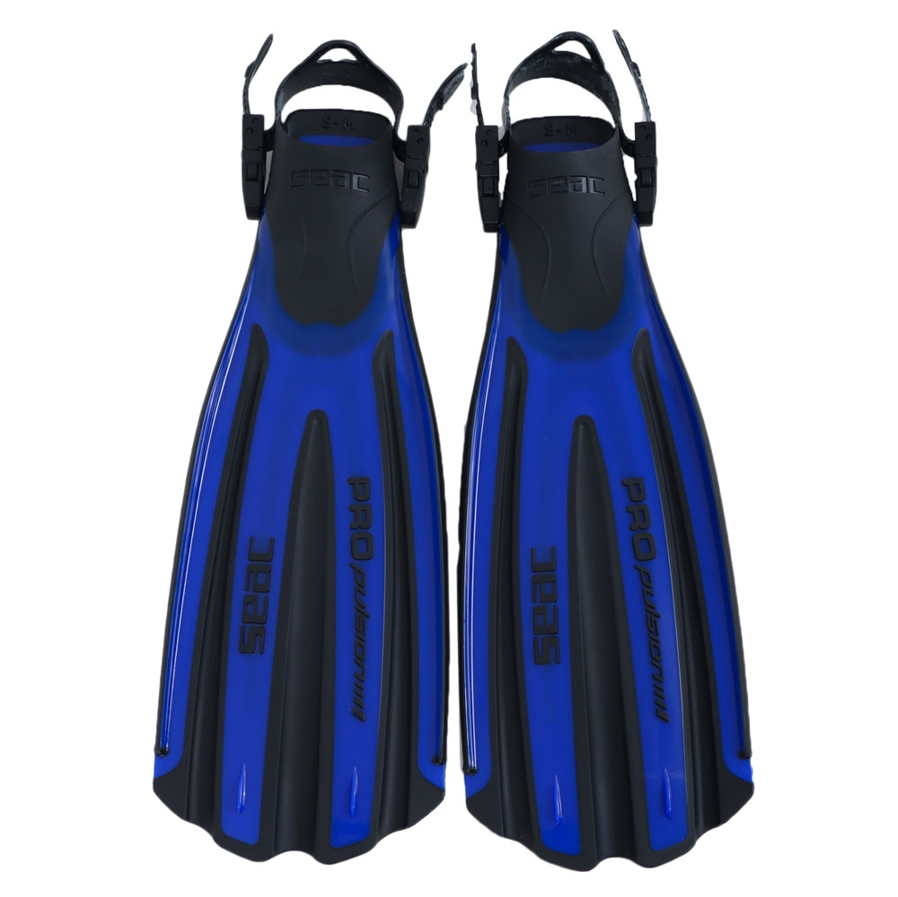 Seac Propulsion Open Heel Dive Fins Blue L/XL