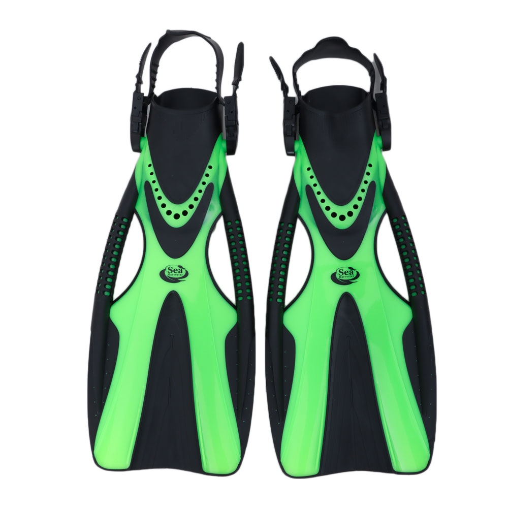 Sea Harvester Open Heel Dive Fins Green US4-8.5