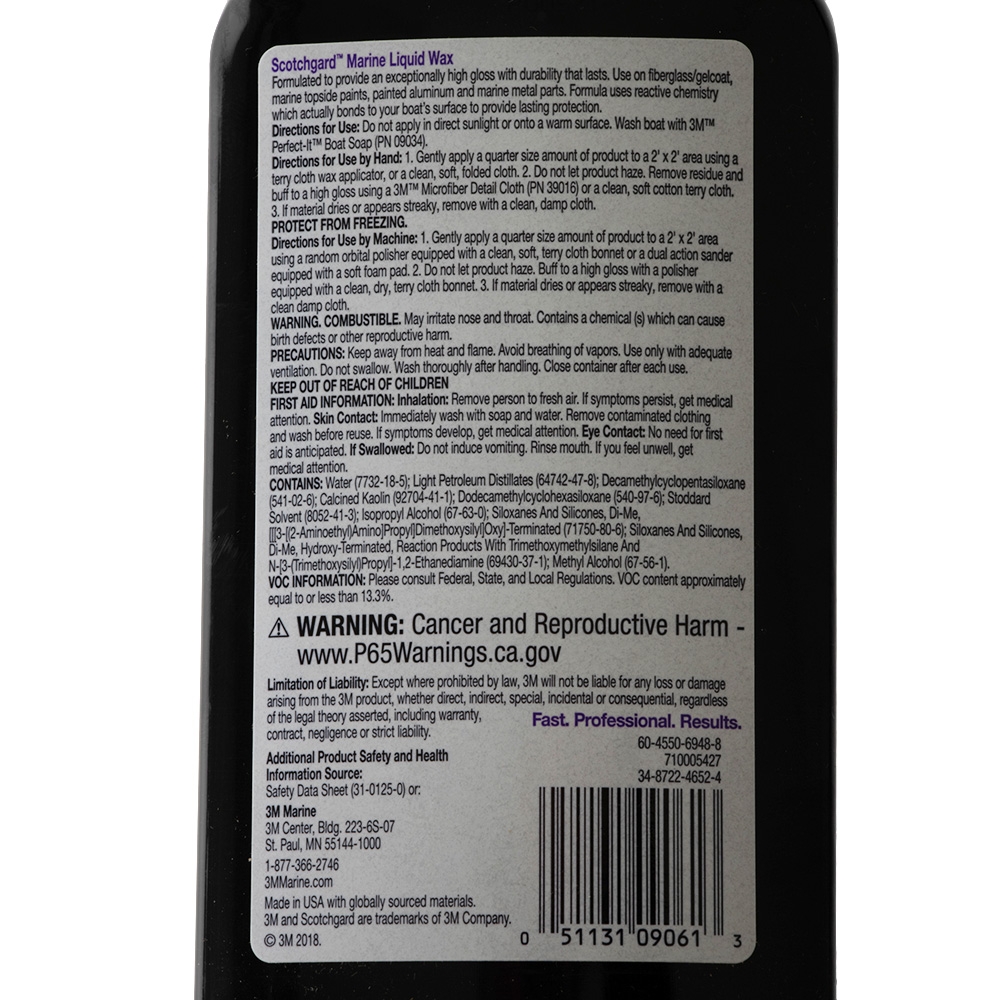 3M Scotchgard Marine Liquid Wax 1L