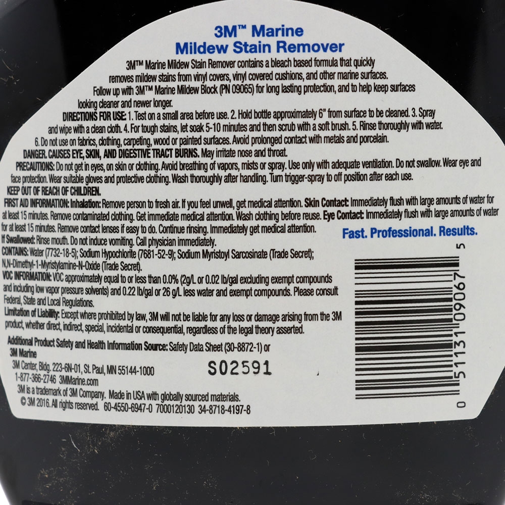 3M 09067 Marine Mildew Stain Remover 500ml