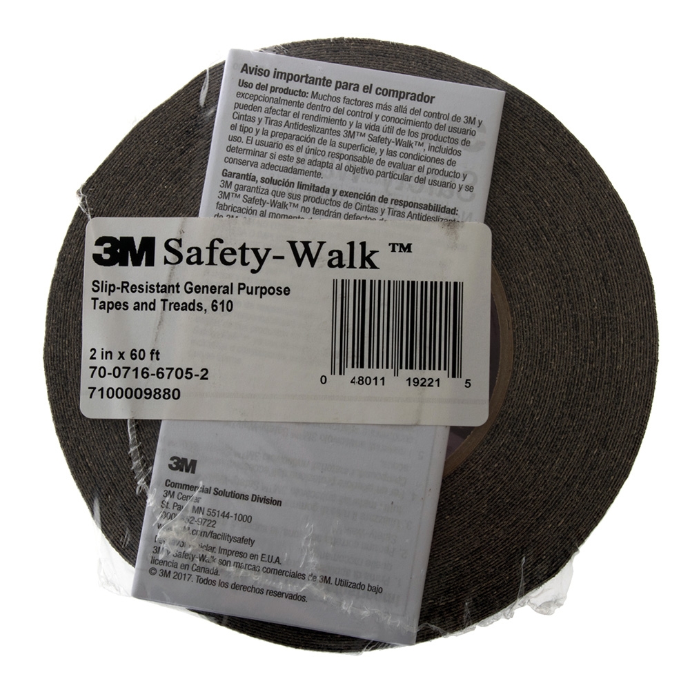 3M Safety-Walk 600 Slip-Resistant General Purpose Tape Black 50mm x 18.2m