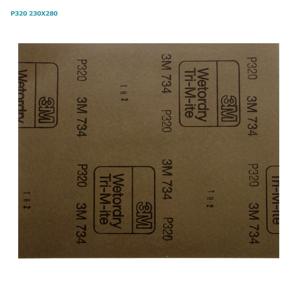 3M 734 Wetordry Sandpaper 280 x 230mm