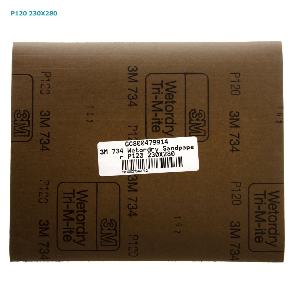 3M 734 Wetordry Sandpaper 280 x 230mm