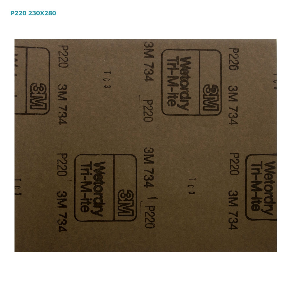 3M 734 Wetordry Sandpaper 280 x 230mm