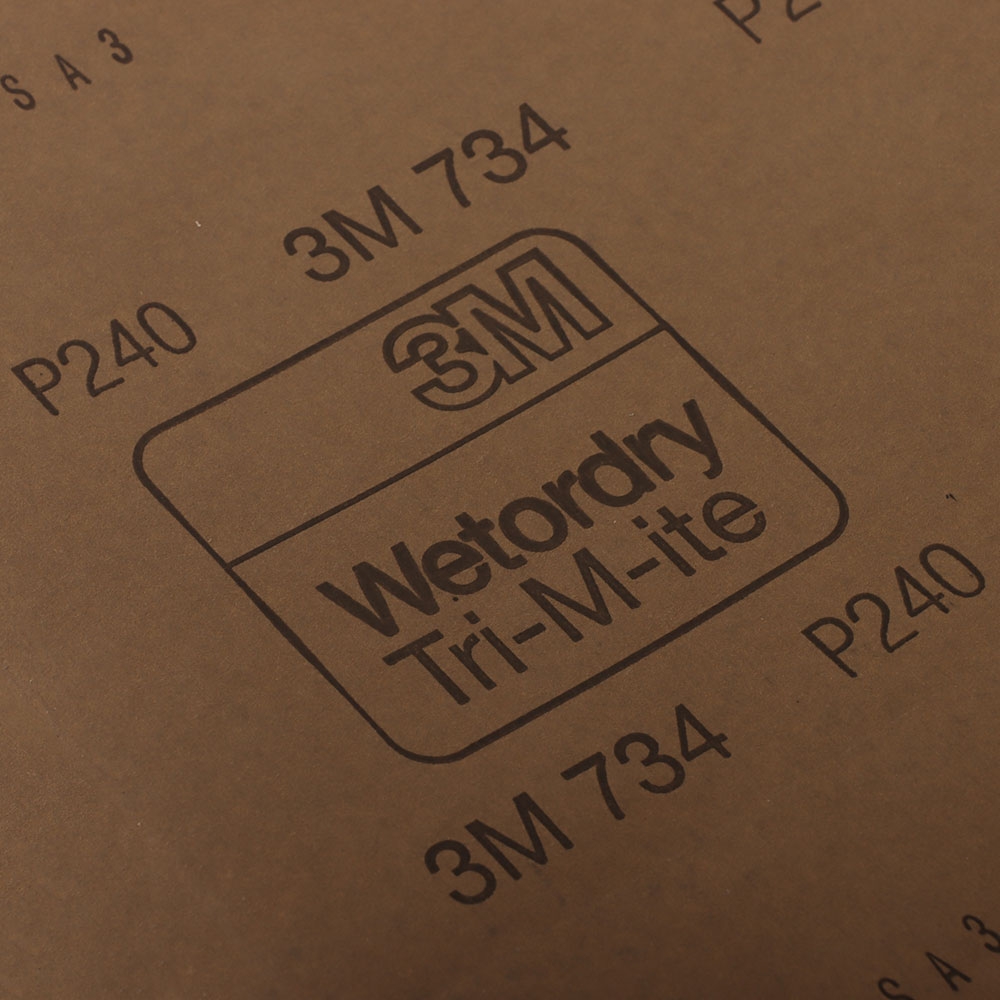 3M 734 Wetordry Sandpaper 280 x 230mm P240 Grit