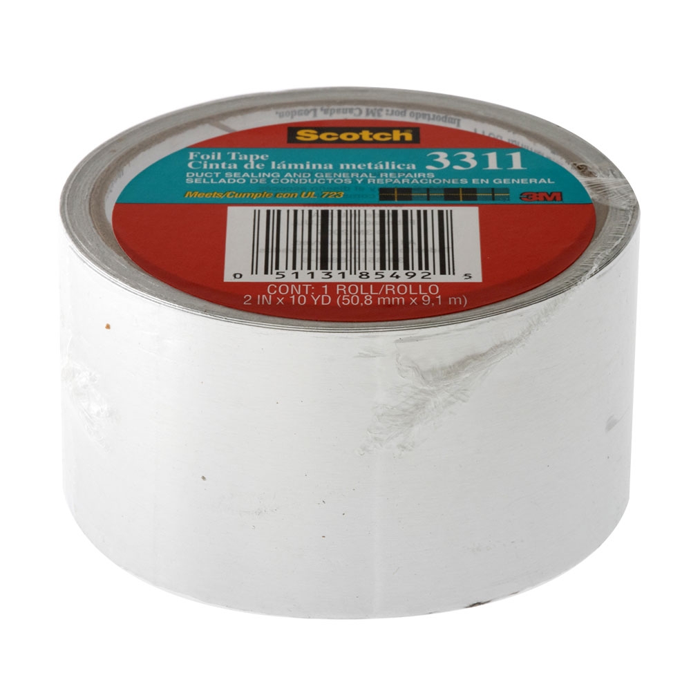 Scotch 3311 Aluminium Foil Tape Silver 50.8mmx9.14m