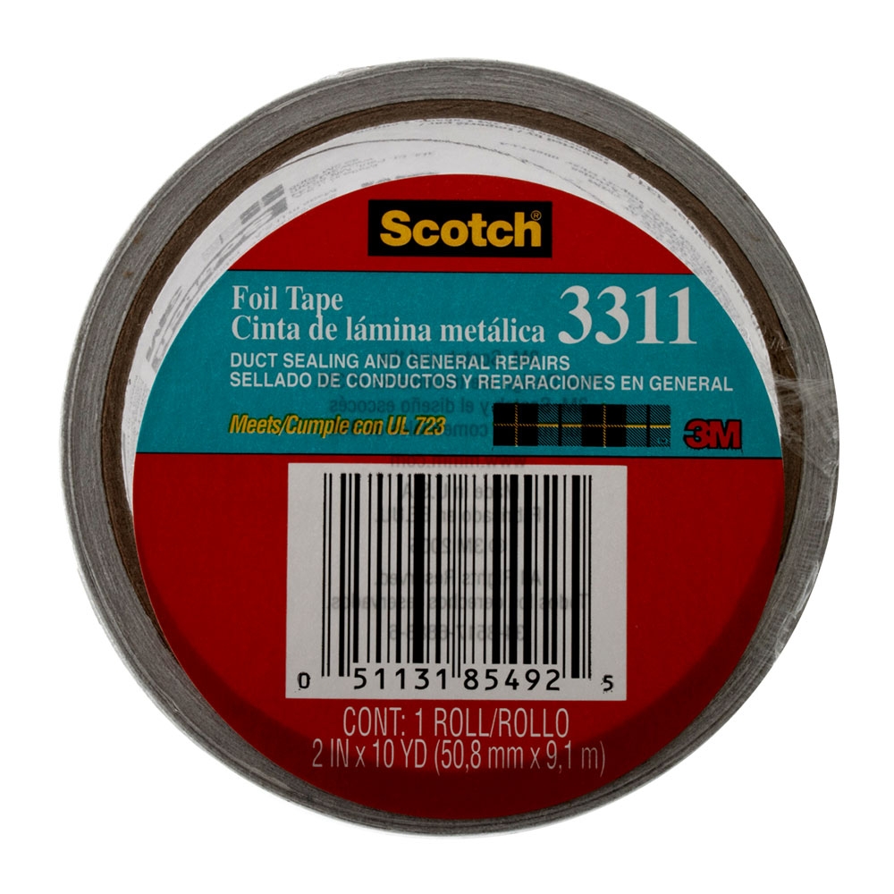 Scotch 3311 Aluminium Foil Tape Silver 50.8mmx9.14m