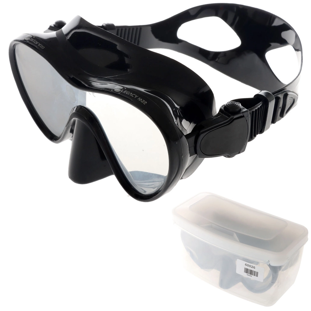 Atlantis Legacy Adult Dive Mask Black Atlantis Legacy Adult Dive Mask Black