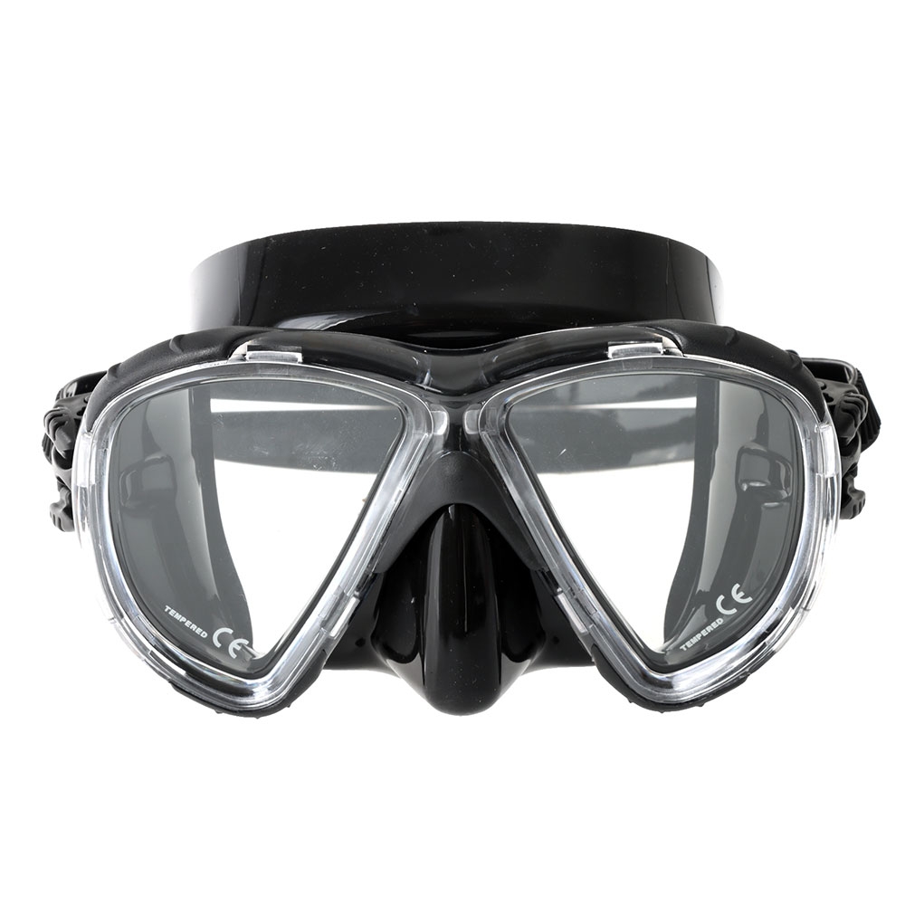 Atlantis Quest M12 Dive Mask Silicone Black