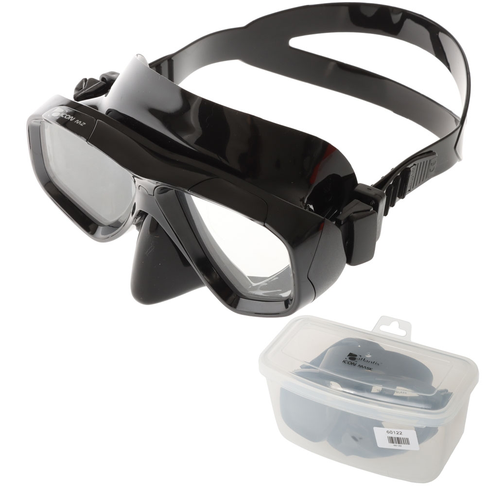 Atlantis Icon M2 Silicone Dive Mask Black/Black