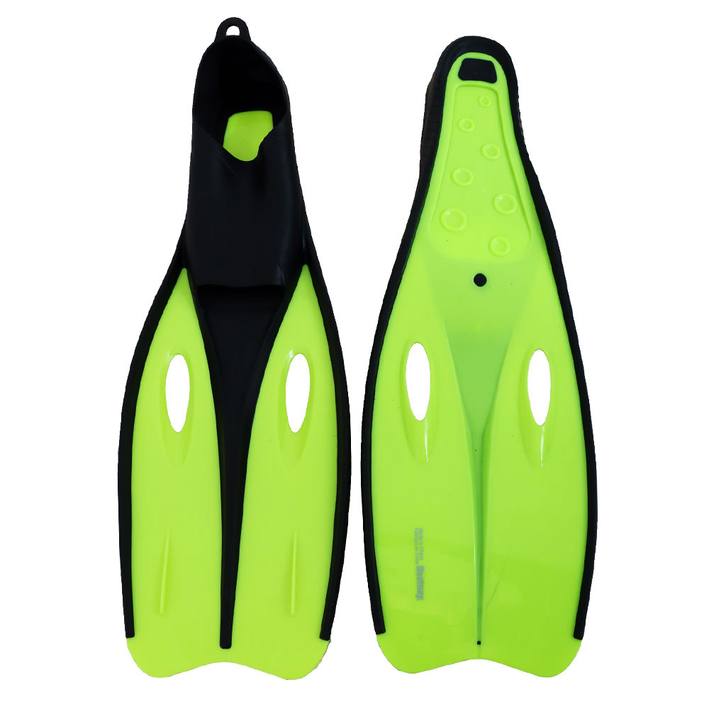 Hydro-Pro Dream Adult Dive Mask Snorkel and Fins Set Yellow Green US9.5-11.5 / EU42-44